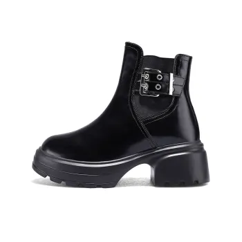 IiJin Short Chelsea Boots Women's Black
