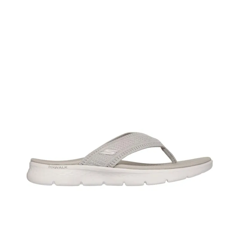 Skechers GOWALK Flip Flops Women's Gray-1