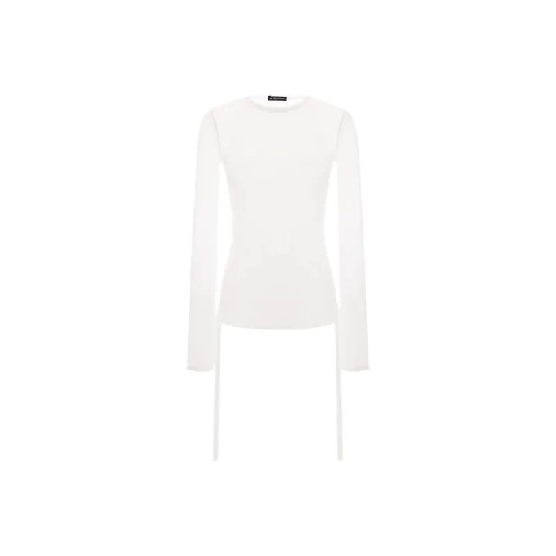 Ann Demeulemeester Oke Long Sleeve Cropped Top-0