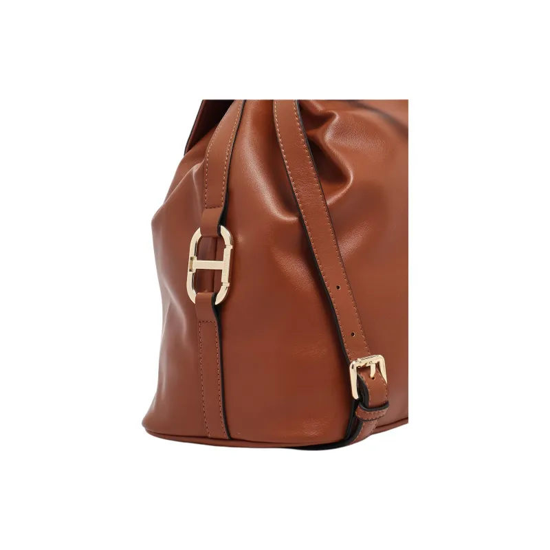 TWINSET MILANO PU Backpack Women's Brown-4