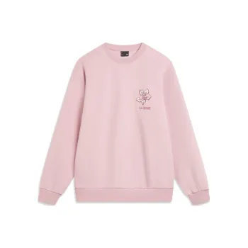 LiNing Sports Life Collection Sweatshirt Women's Light Blush Pink