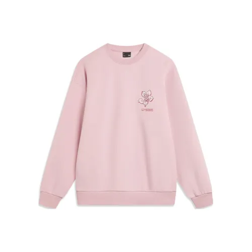 LiNing Sports Life Collection Sweatshirt Women's Light Blush Pink