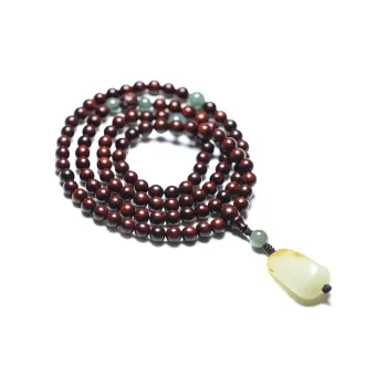 HANCANG Rosewood Bead Chain Unisex