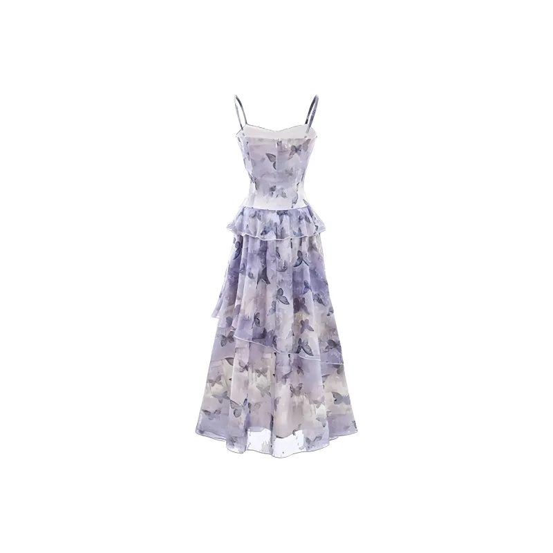 Pa33word Slip Dresses Women's Purple-1