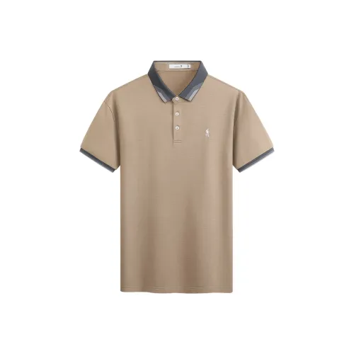 Dance With Wolves Polo Shirt Men's Khaki