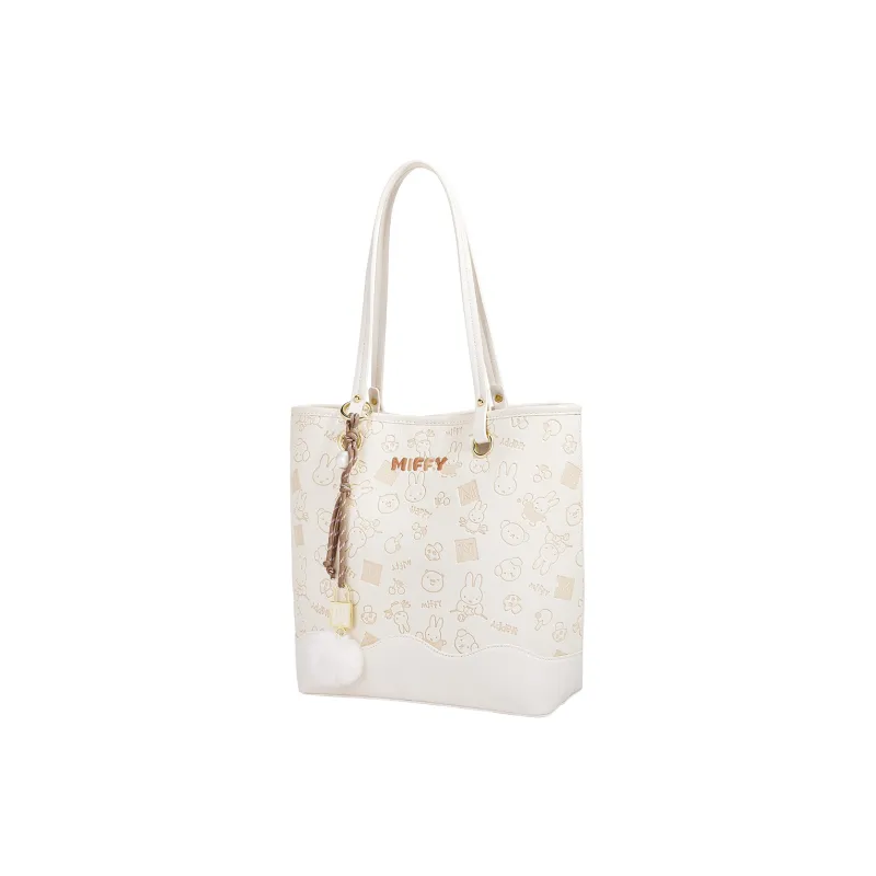 Miffy Pu Shoulder Bag Women's Ecru/Pink-1