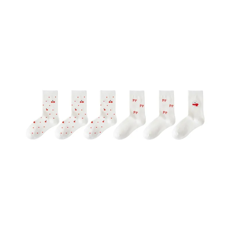Cotton Gene Mid Calf Socks Women's Combo-51
