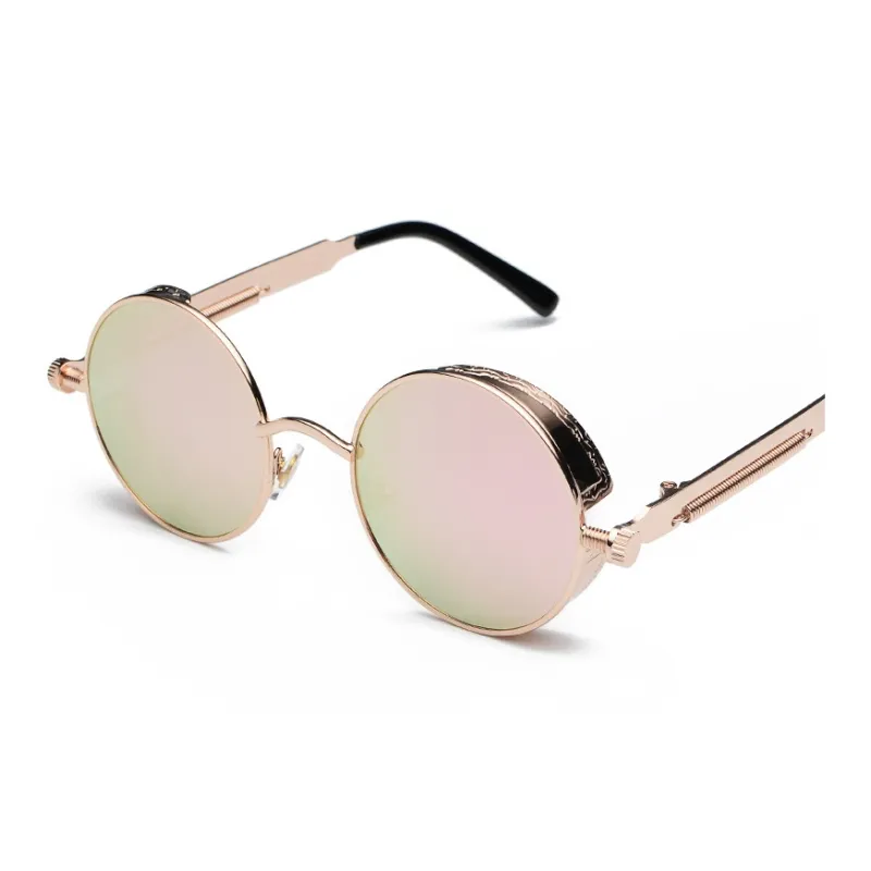 SOMAN Metal Round Sunglasses Unisex-14