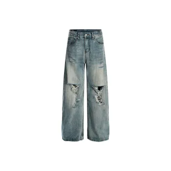 HEIYIXIANSHENG Jeans Unisex Blue
