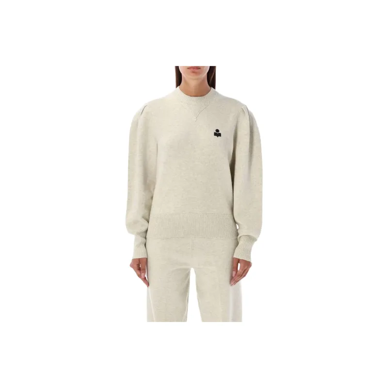 ISABEL MARANT ETOILE Kelaya Logo Embroidered Crewneck Jumper-0