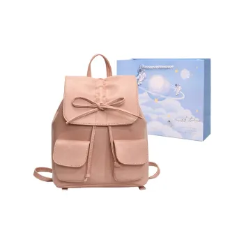 Duoluplo Doron Paul PU Backpack Regular Women's Pink/Coffee