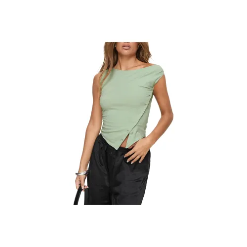 PRINCESS POLLY Tank Top Women's GREEN/Green
