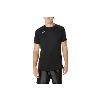 Asics T Shirt Unisex Black Purple
