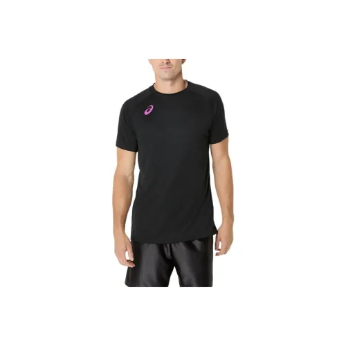 Asics T Shirt Unisex Black Purple