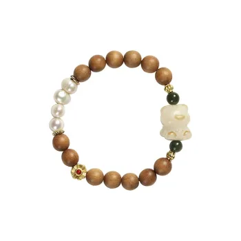 Zhiyi Sandalwood Wooden Bracelets Women's