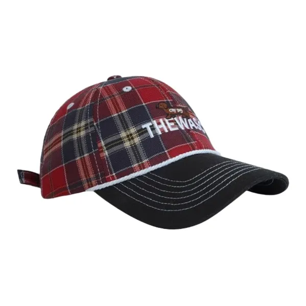 Spring Summer Cotton Street Versatile Face Highlighting Color Block Beanie Fashion Baseball Cap Unisex-2
