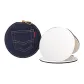 Denim Round Mirror