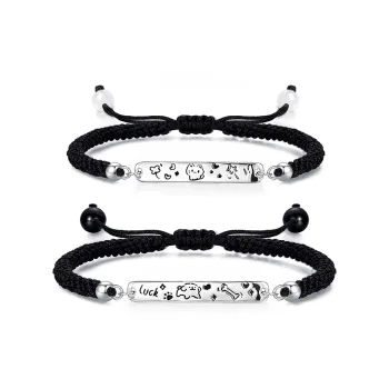JOYDINNY Alloy Rope Bracelets Unisex