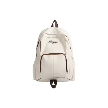Single Warehouse Nylon Fabric Backpack Regular Unisex White/Pink/Blue/Black