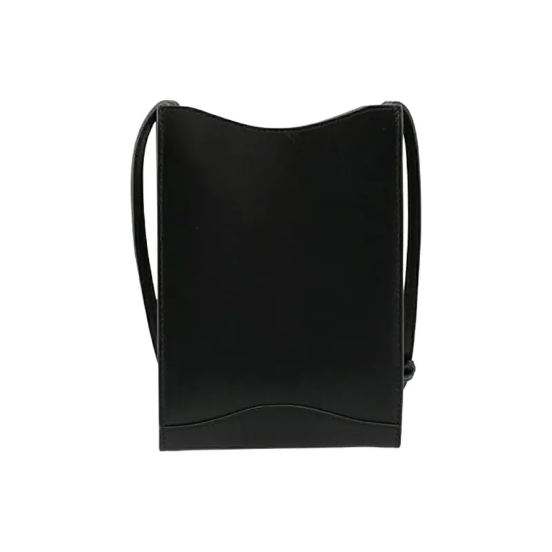 A.P.C Jamie Cow Leather Crossbody Bag, Shoulder Bag Men's Black-1
