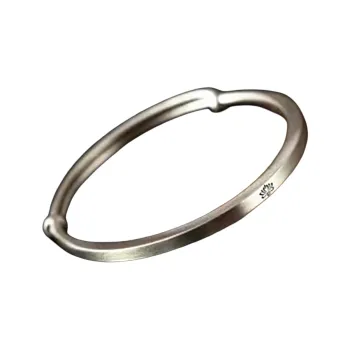 HAOYINFANG 999 Fine Silver Bangles Women's