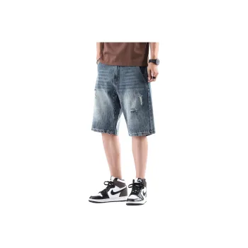 Struggle Vintage95 Denim Shorts Unisex Blue