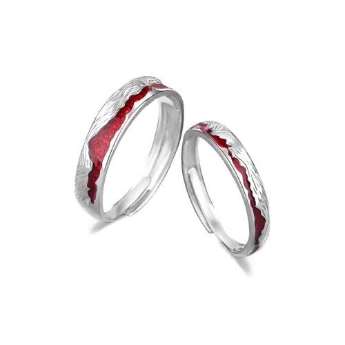 FANFRI Sterling Silver Rings Unisex Sweet Love Confession Box