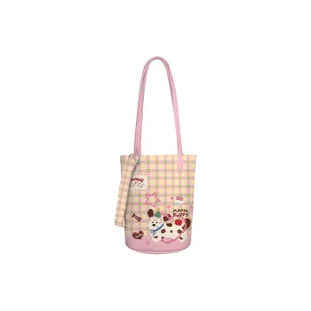 AOSONG Suede Technology Fabric Shoulder Bag Women's Pink