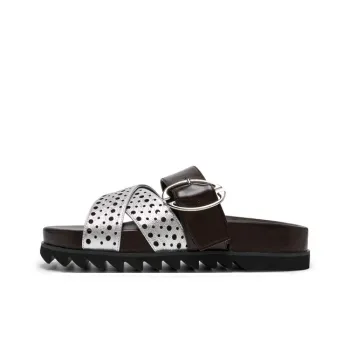 Lost In Echo Slide Slippers Women's Silver Umber