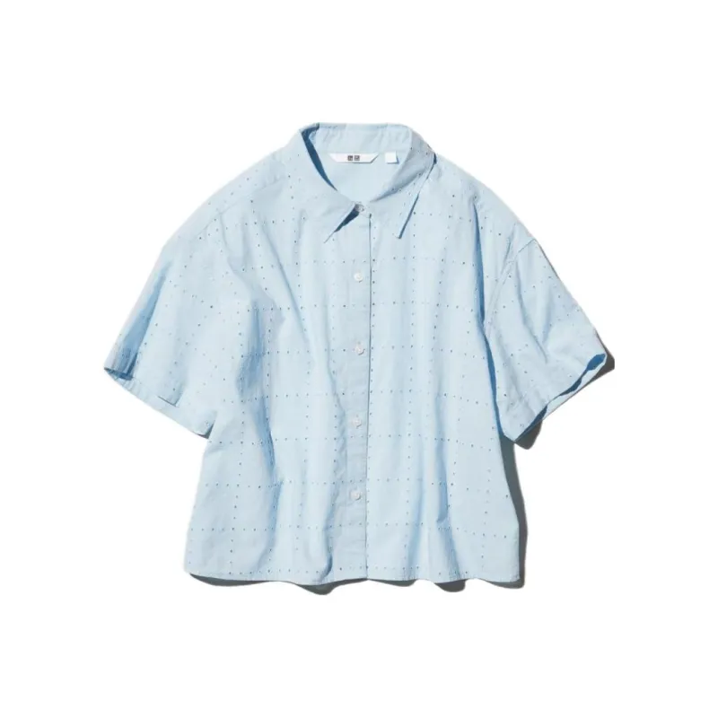 UNIQLO Shirts Women's Aqua Blue-0
