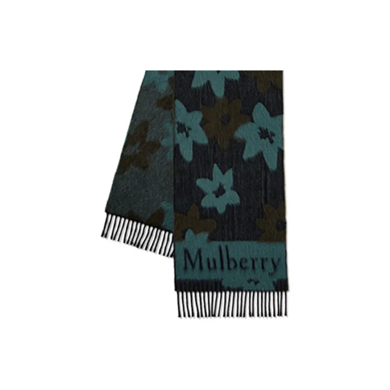 Mulberry Knit Scarves Women's Black-2