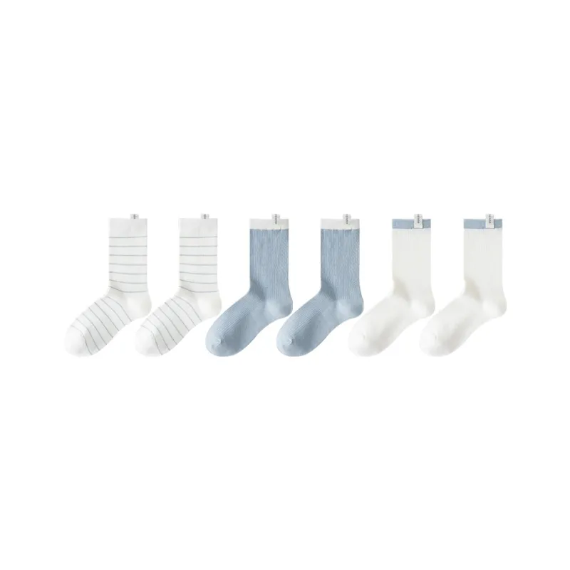 Cotton Gene Mid Calf Socks Women's Combo Set-56
