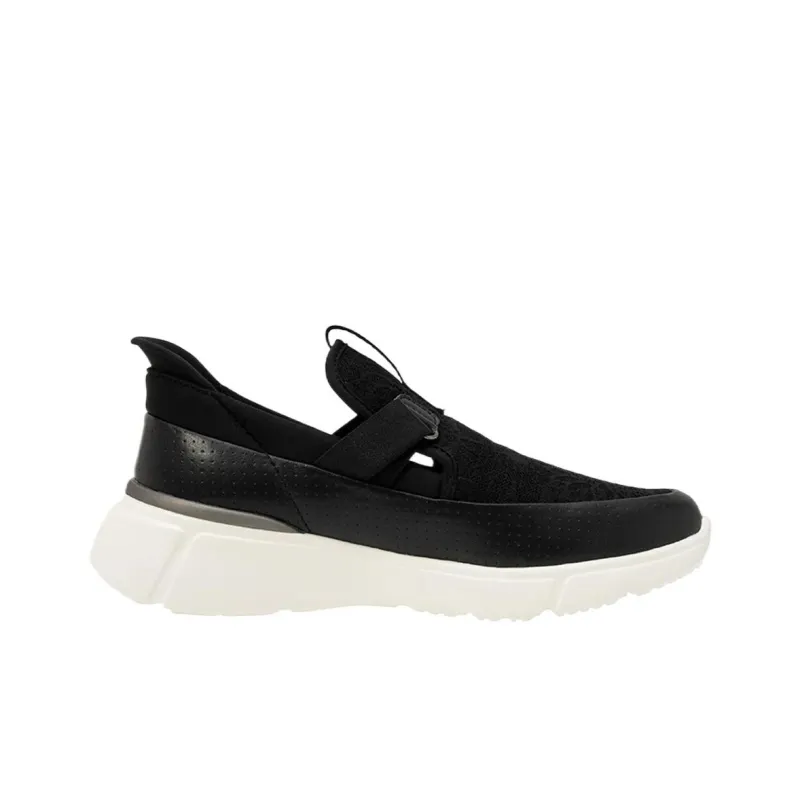 Le Coq Sportif Height Increasing Breathable Low Top Casual Shoes Women's Black-1