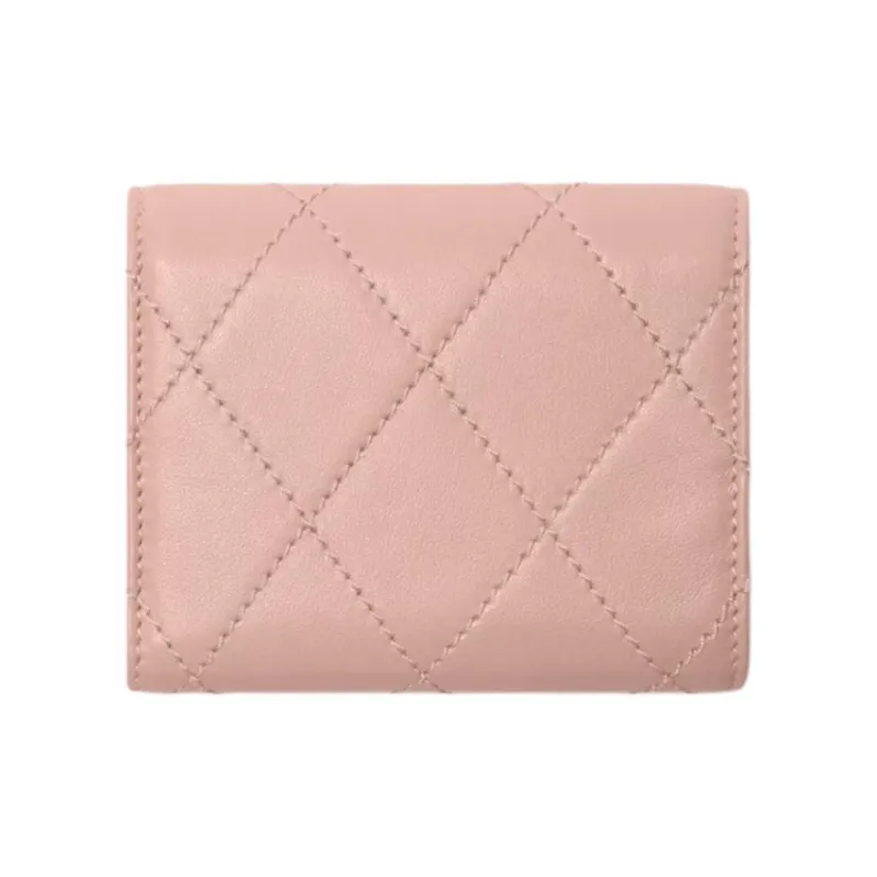 Burberry Calfskin Wallet Women's Rose-1