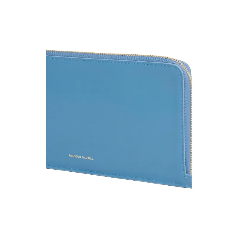 MANSUR GAVRIEL Calfskin Card Holder Large Size Women's Lake Blue-3