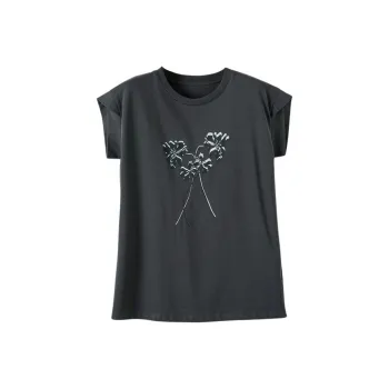 Late White T Shirt Women's Dark Gray
