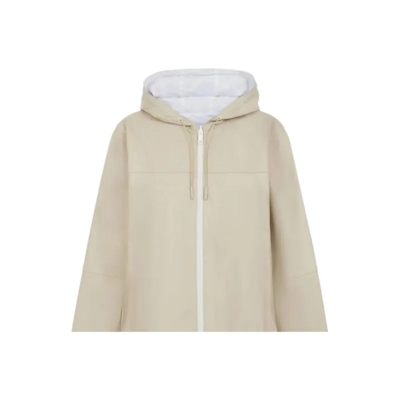 PAROSH SS25 Leather Jacket Women's Beige-1