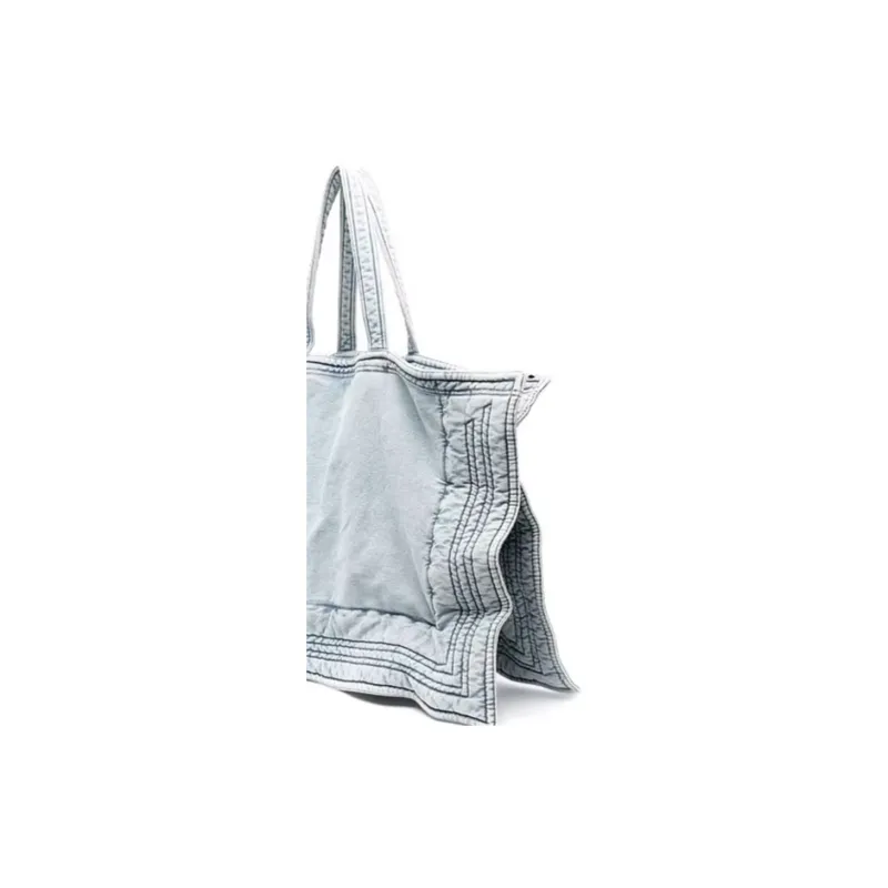 YProject Cotton Tote Bag, Shopping Bag, Shoulder Bag, Handbag Regular Women's White-2