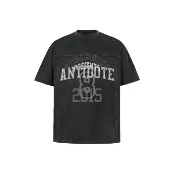 Antidote Worldwide T Shirt Unisex Washed Black