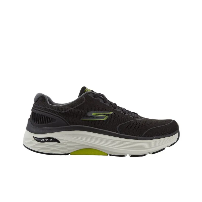 Skechers Goran Max Cushioning Arch Fit Low Top Running Shoes Men's Black-1