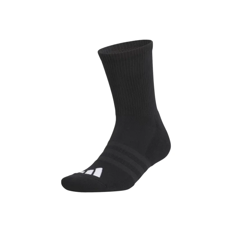 Adidas Half CrewLengthSolidLogo Mid Calf Socks Men's 1 Pack Black-0