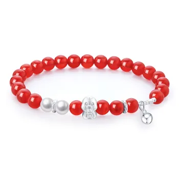 Lao Feng Xiang Natural Agate Bracelets Women's