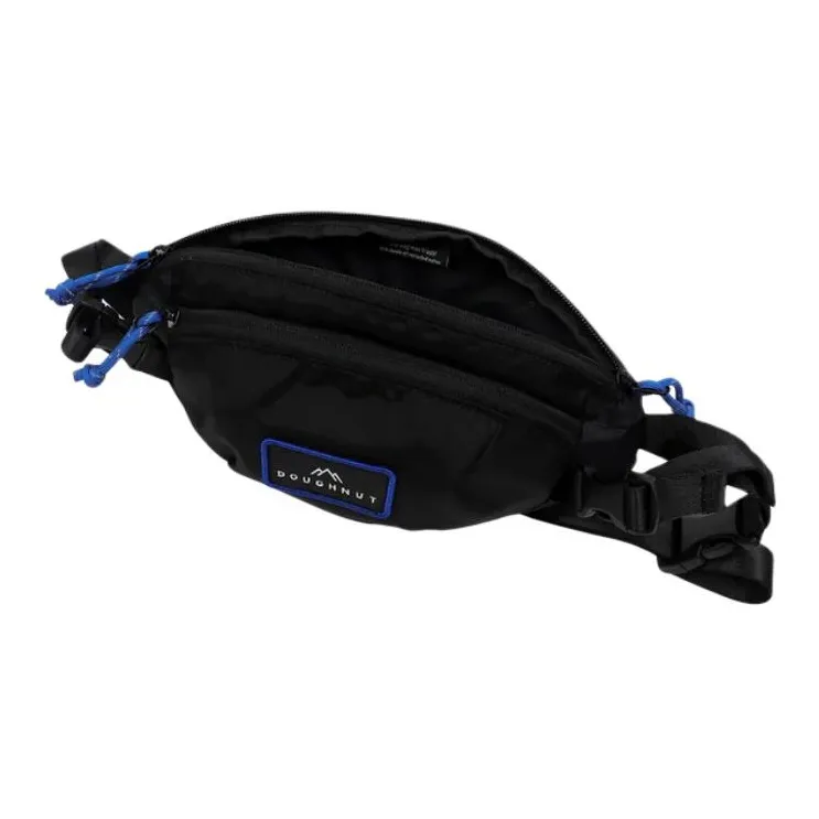 Doughnut Nylon Crossbody Bag, Fanny Pack Unisex Black-3