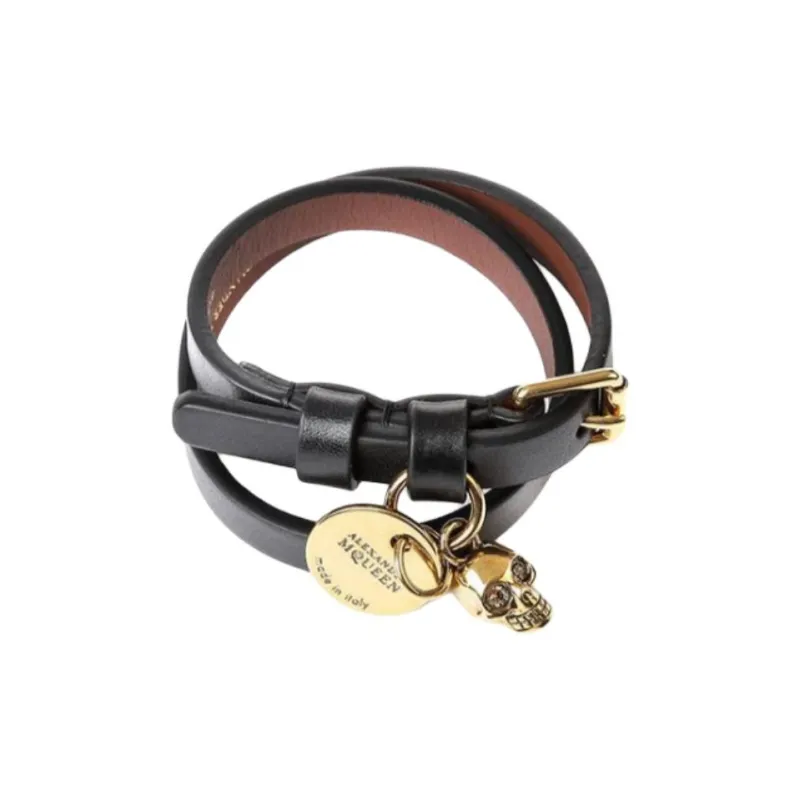 Alexander McQueen Bracelets Unisex Black-1