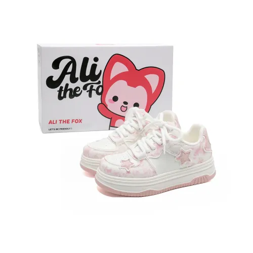 ALI THE FOX Slip Resistant, Abrasion Resistant, Lightweight Low Top Skateboard Shoes Women's
