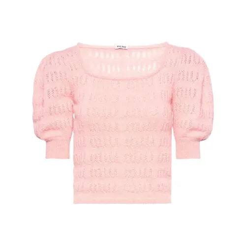 MIU MIU SS22 Knitwear Women's Pink