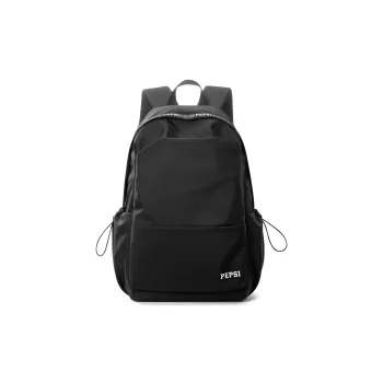Pepsi Fabric Backpack Laptop Backpack Unisex Black/White
