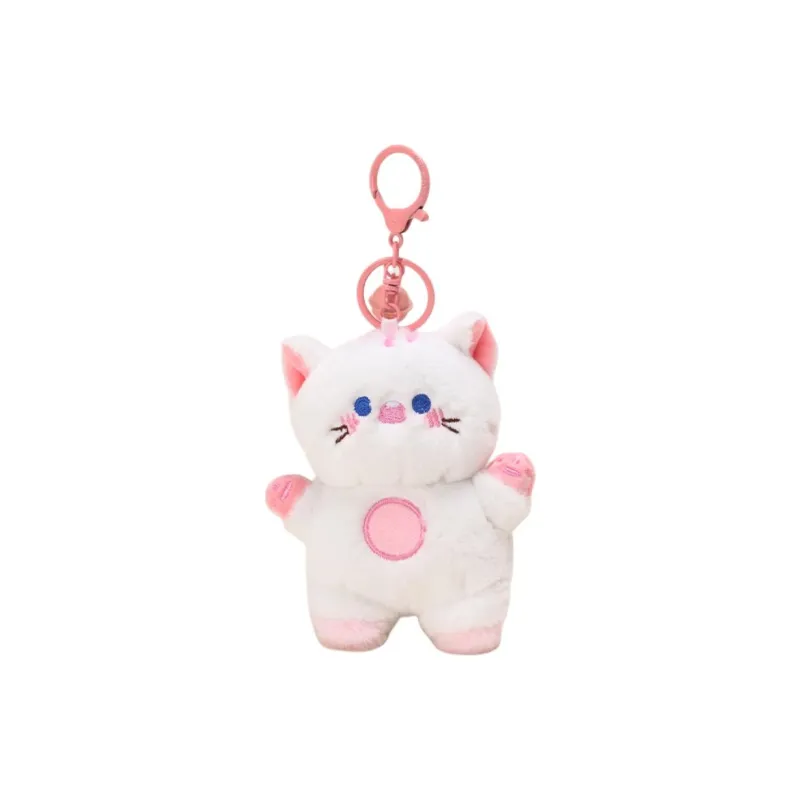 Jinnew Plush Pendants Unisex Grey/Pink/Yellow/Brown-4