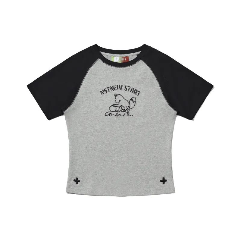 NSTNEW START Raglan Sleeve T Shirt Women's-5