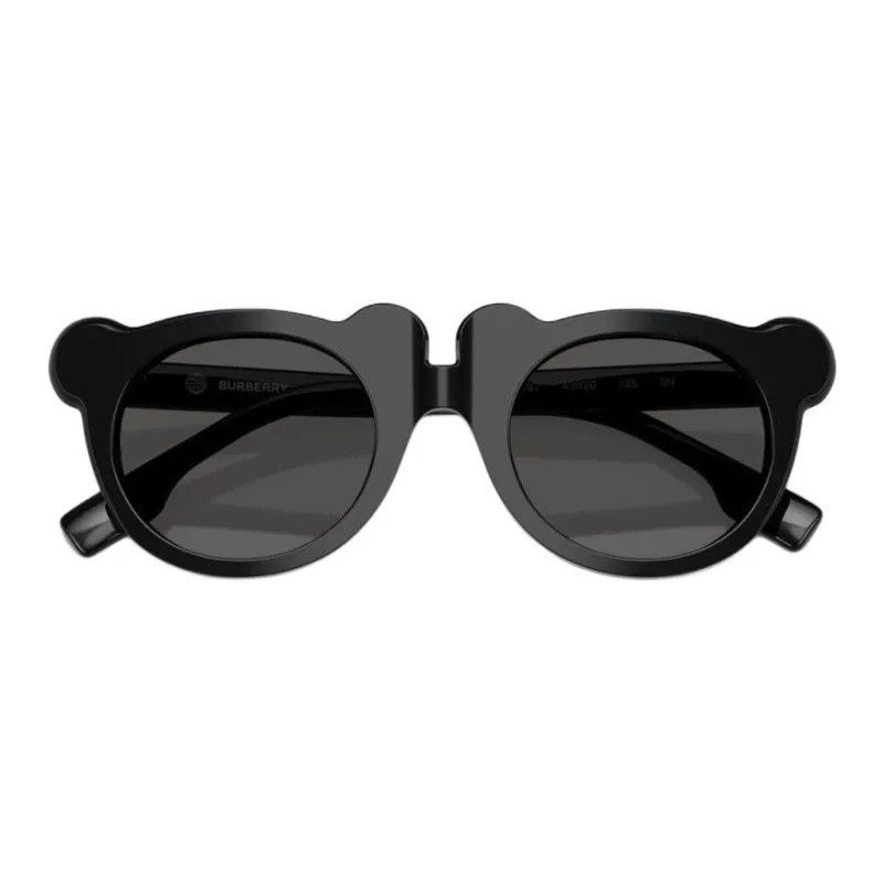 Burberry Acetate Plate Frame Irregular Shape Sunglasses Kids' Black-2